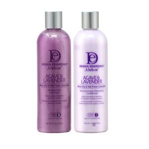 Design Essentials Agave Lavender Hair Bath & Blow Dry Conditioner 12oz Duo 2